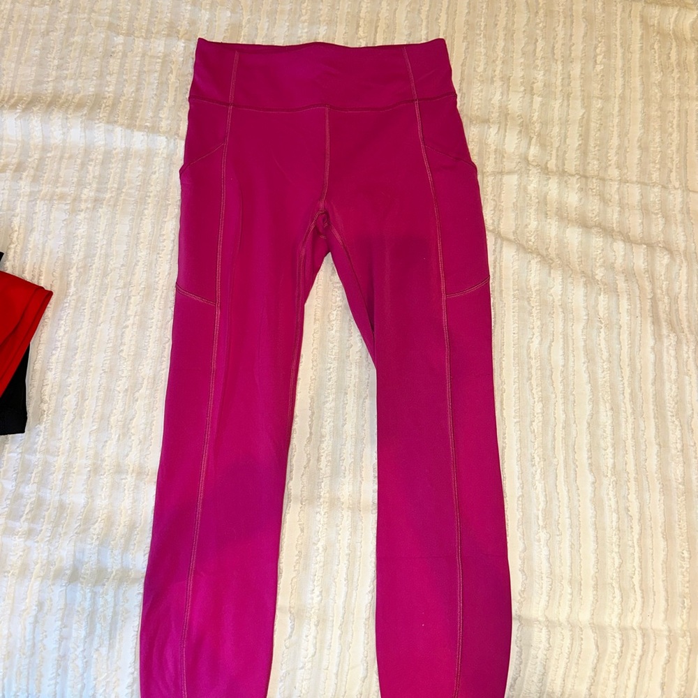 lululemon athletica Bright Pink Leggings